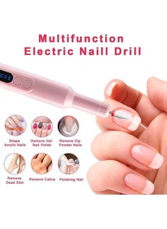 Arabest Electric Nail Drill, 13 in 1 Electric Manicure Pedicure Set, Portable Nail Drill, with Nail Drill Bits, Sanding Bands, Adjustable Speed Electric Nail Drill for Home and Salon Use  - Image 2