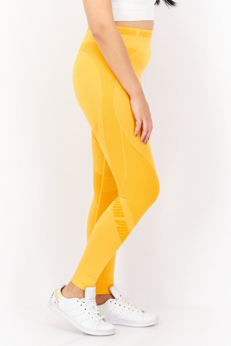 PUMA Women Sportswear Fit Training Leggings, Orange - Image 4