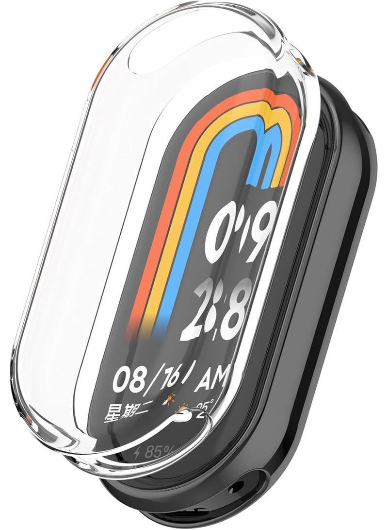 حالة 1pcs لـ Xiaomi Smart Band 10/10 NFC مع حامي الشاشة ، TPU مرنة مقاومة للصدمات غطاء الخدش متوافق مع Smartwatch (واضح) - Image 1
