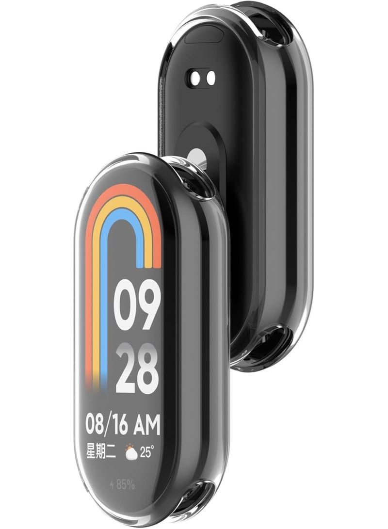 حالة 1pcs لـ Xiaomi Smart Band 10/10 NFC مع حامي الشاشة ، TPU مرنة مقاومة للصدمات غطاء الخدش متوافق مع Smartwatch (واضح) - Image 3