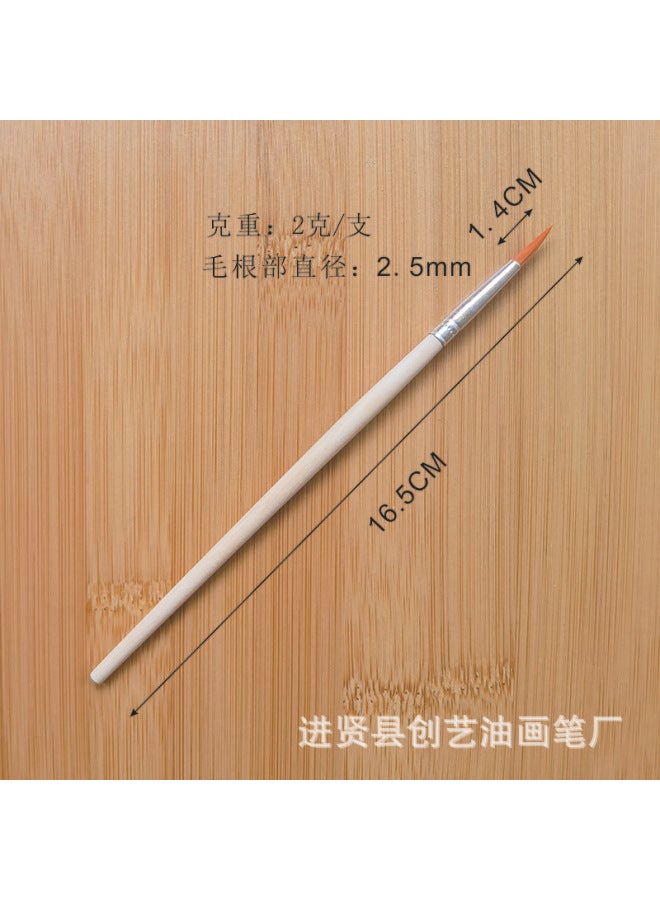 Chuangyi Acrylic Paint Pen Plastic Rod Digital Oil Painting Brush Flat Head Brush Gouline Brush Vinyl Doll Plaster Nylon Pen - Image 1