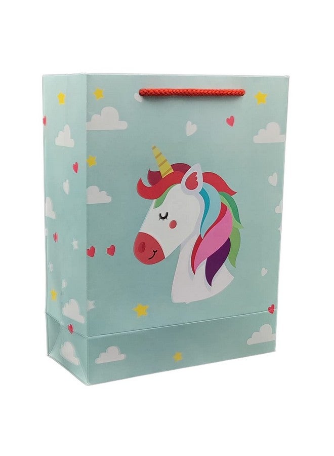 Arrow Paper Products Rainbow Unicorn Printed Gift Bags For Gifting | Weddings | Birthday | Holiday Presents (Size 9 X 7 X 3 Inch | Pack Of 10), Multicolor - Image 1