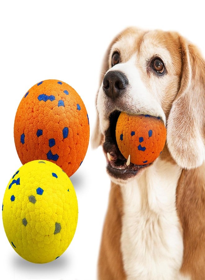 auomii Dog Balls Indestructible Tennis for Dogs Durable Bouncy Dog Toy for Aggressive Chewers Interactive Dog Toys for Water Toy Fetch Balls 2 Pack - Image 1