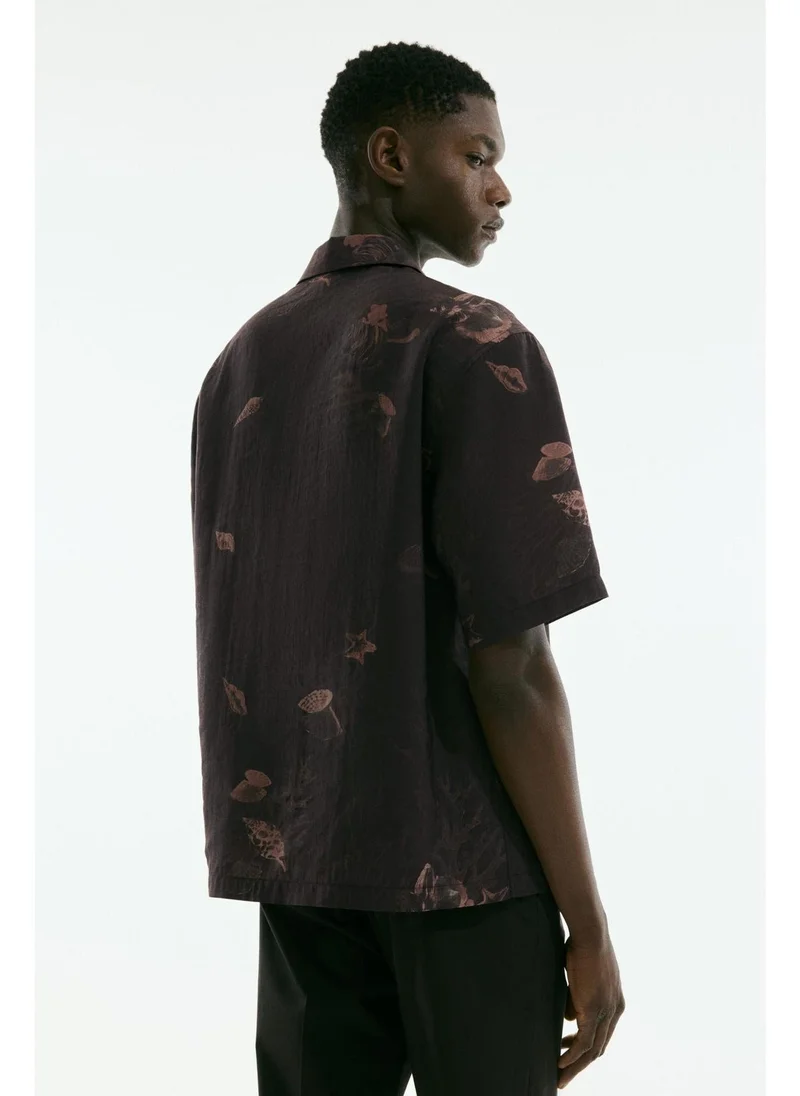 H&M Regular Fit Lyocell-blend resort shirt