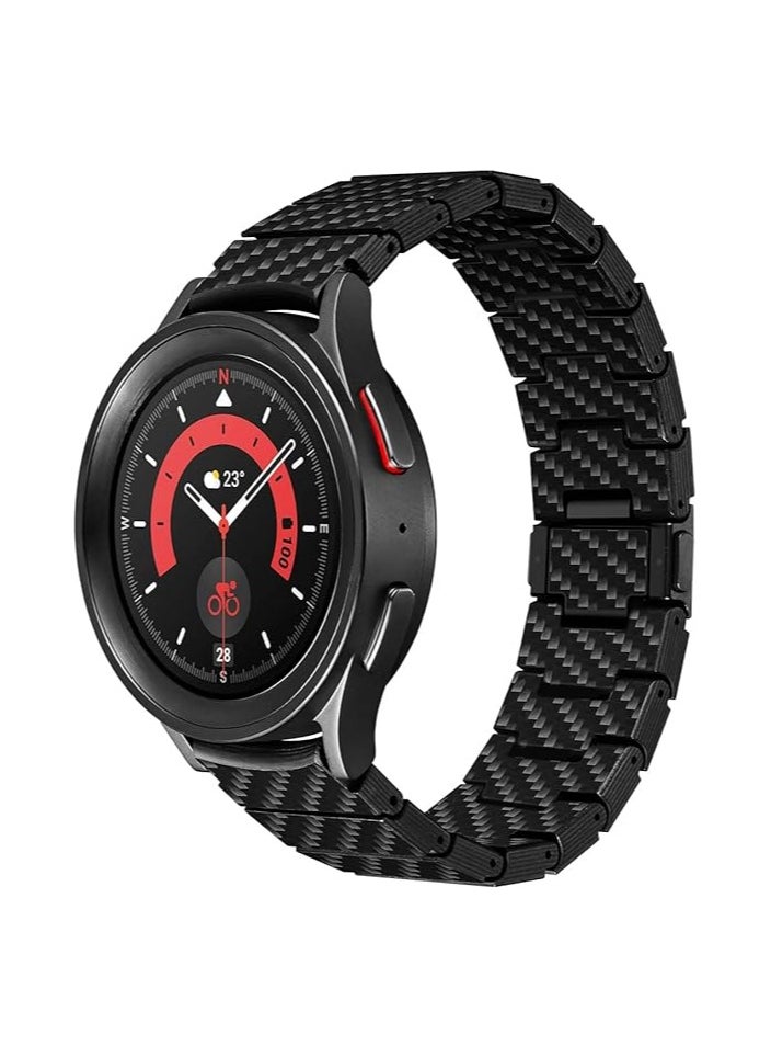 PITAKA - pitaka Watch Band for Galaxy Watch 5 Band, 45mm/44mm/40mm & Galaxy Watch 4 Band, 46mm/42mm, Men's Carbon Fiber 22mm Watch Band for Galaxy Watch 5 Pro Band - Image 1