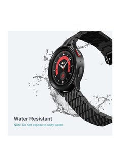 PITAKA pitaka Watch Band for Galaxy Watch 5 Band, 45mm/44mm/40mm & Galaxy Watch 4 Band, 46mm/42mm, Men's Carbon Fiber 22mm Watch Band for Galaxy Watch 5 Pro Band  - Image 4