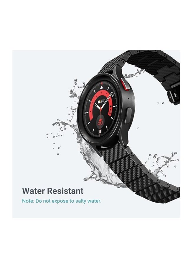 PITAKA - pitaka Watch Band for Galaxy Watch 5 Band, 45mm/44mm/40mm & Galaxy Watch 4 Band, 46mm/42mm, Men's Carbon Fiber 22mm Watch Band for Galaxy Watch 5 Pro Band - Image 1
