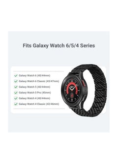 PITAKA pitaka Watch Band for Galaxy Watch 5 Band, 45mm/44mm/40mm & Galaxy Watch 4 Band, 46mm/42mm, Men's Carbon Fiber 22mm Watch Band for Galaxy Watch 5 Pro Band  - Image 5