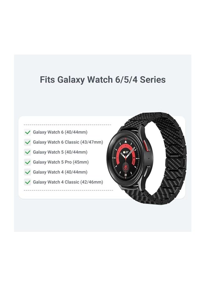 PITAKA - pitaka Watch Band for Galaxy Watch 5 Band, 45mm/44mm/40mm & Galaxy Watch 4 Band, 46mm/42mm, Men's Carbon Fiber 22mm Watch Band for Galaxy Watch 5 Pro Band - Image 1