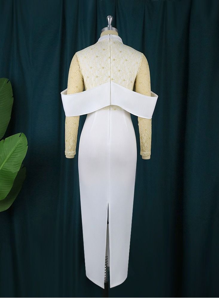 Loquat Fashionable And Generous Dress White  - Image 2