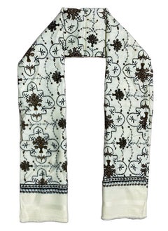 Plaid Graphic/Paisley/Indian/Check/Carreau/Stripe Pattern Cotton Scarf/Shawl/Wrap/Keffiyeh/Headscarf/Blanket For Men & Women - Small Size 65x160cm - P07 Off White - pzsku/Z061895C8EA6A44E63641Z/45/_/1740196023/330cc2dd-c457-4f00-aebe-def502e03909