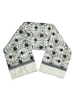 Plaid Graphic/Paisley/Indian/Check/Carreau/Stripe Pattern Cotton Scarf/Shawl/Wrap/Keffiyeh/Headscarf/Blanket For Men & Women - Small Size 65x160cm - P07 Off White - pzsku/Z061895C8EA6A44E63641Z/45/_/1740196024/04567183-16e9-4be9-8146-e79e8ea8c4aa