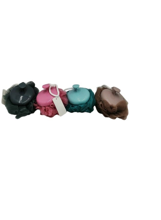 Shower Loofah with Handle, Mesh Bath Sponge, Bath Sponge, Random Colors