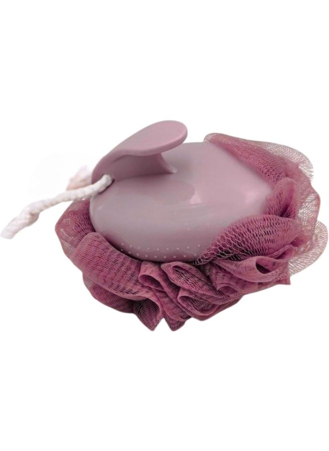 Shower Loofah with Handle, Mesh Bath Sponge, Bath Sponge, Random Colors