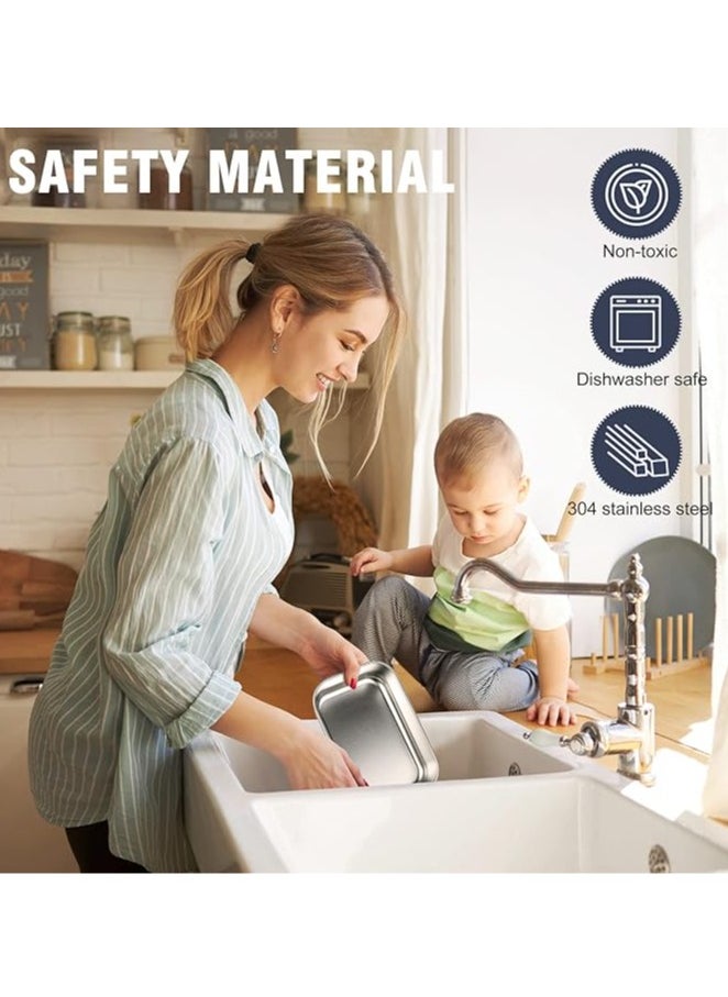 General Electric Lunch Box Food Warmer, 75W Portable Leakproof Heating Lunch Box Adult with 1.8L Removable 304 Stainless Steel Container, 12V 24V 220V Electric Lunch Box for Car Truck Home  - Image 4