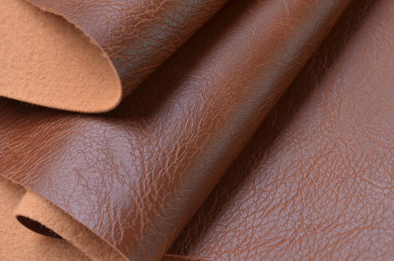 Wento Thick Faux Leather Fabric Soft Skin Grain PU Leather for Furniture Cover Reupholster Sofa Chairs Cushions Vinyl Upholstery (1 Yard, Brown) - Image 2