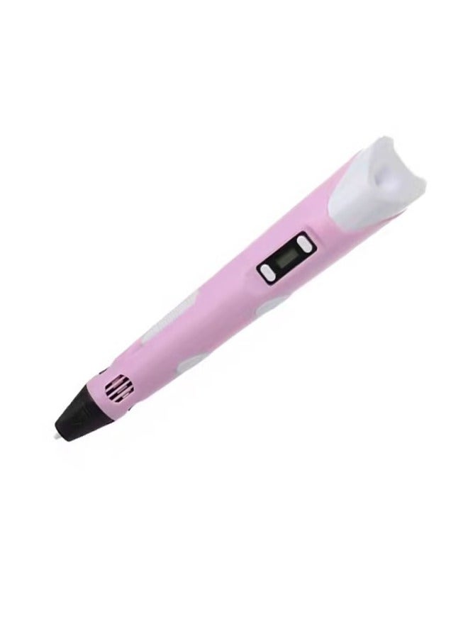3D Printing Pen With Adjustable Speed And Temperature (USB Plug) Pink - Image 1