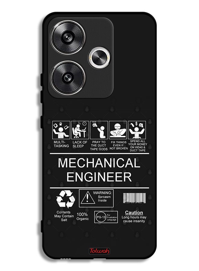 Tolwak Xiaomi Poco F6 5G Protective Case Cover Mechanical Engineer Sticker - Image 1