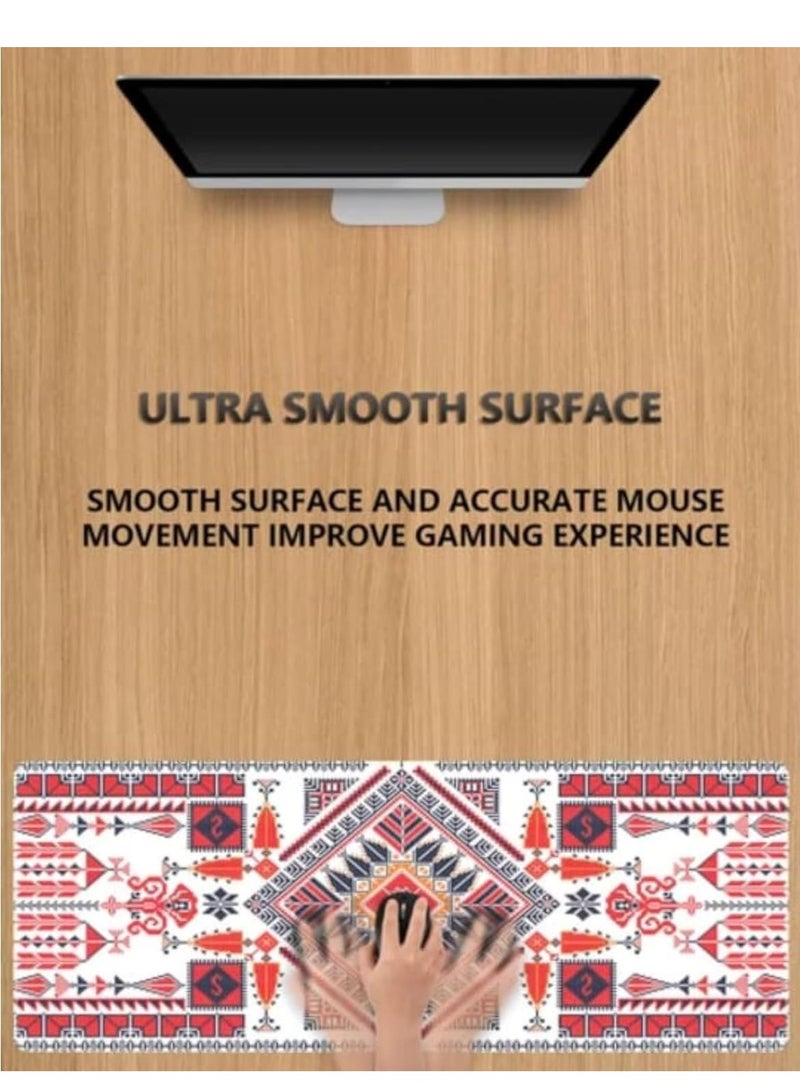 فوميمو ماوس باد مكتبي كبير، لوحة فأرة ألعاب مقاومة للماء، 900  400 x  مم،   لوحة فأرة ألعاب، لوحة مكتبية ، لوحة مكتبية غير قابلة للانزلاق، لوحة فأرة ألعاب ، لوحة مكتب من المطاط السميك، مناسبة للألعاب والمكتب والمنزل - Image 4