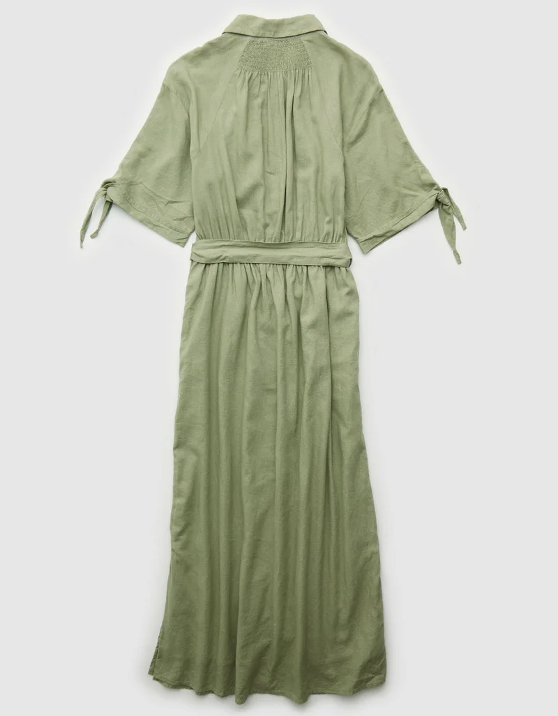 امريكان ايجل فستان بقصّة قميص ميدي بأكمام قصيرة