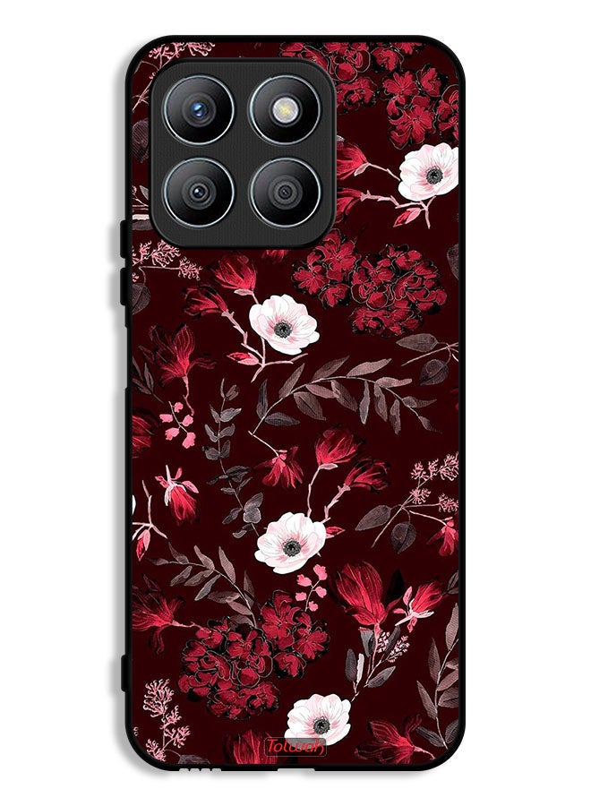 Tolwak Honor X8b Protective Case Cover Small Flowers And Tropical Leaves - Image 1