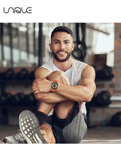 Unique 1 Piece Apple Watch Ocean Band 49mm 45mm 44mm 42mm Soft Silicone Loop Strap For I Watch Series Ultra/8/7/SE/6/5/4/3/2/1 Orange  - Image 5