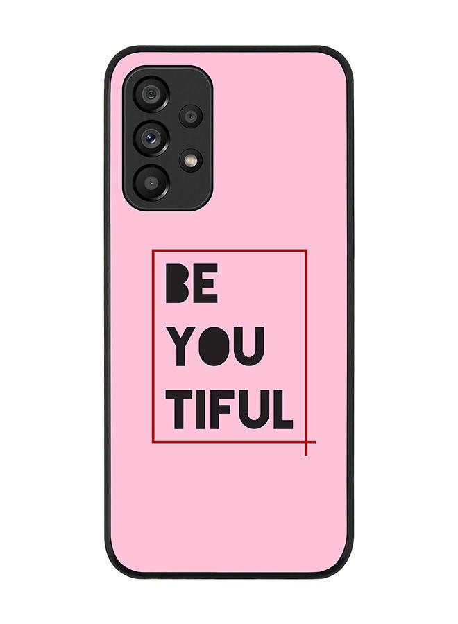 Stylizedd Rugged Black edge case for Samsung Galaxy A33 5G Slim fit Soft Case Flexible Rubber Edges Anti Drop TPU Gel Thin Cover - Beyoutiful - Image 1