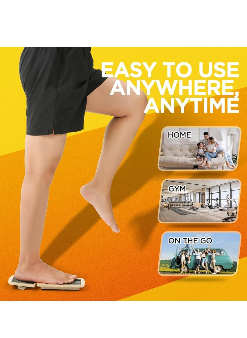 Glitz Ankle Balance Board Foot Strengthener Trainer for Sprained Ankle, Stability Exercises, Physical Therapy, Plantar Fasciitis Relief, Posture Correction, Balance Training - Image 2