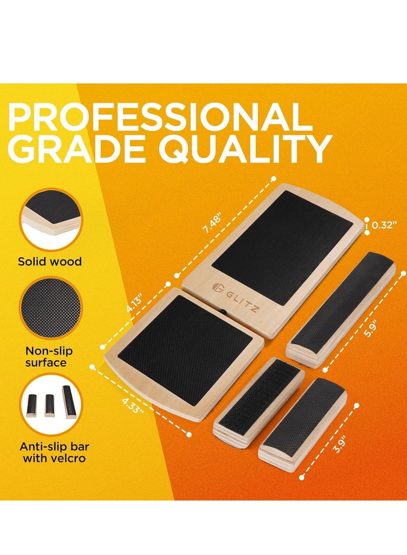 Glitz Ankle Balance Board Foot Strengthener Trainer for Sprained Ankle, Stability Exercises, Physical Therapy, Plantar Fasciitis Relief, Posture Correction, Balance Training - Image 3