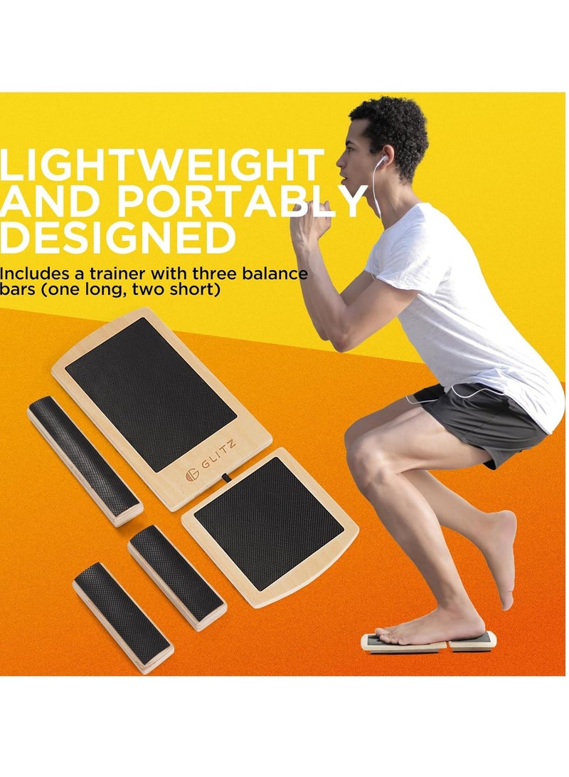 Glitz Ankle Balance Board Foot Strengthener Trainer for Sprained Ankle, Stability Exercises, Physical Therapy, Plantar Fasciitis Relief, Posture Correction, Balance Training - Image 5