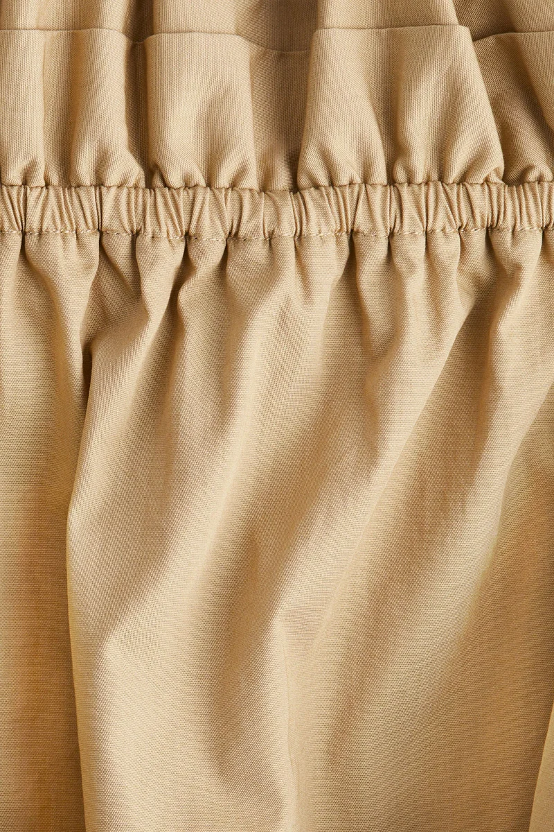 اتش اند ام Off-the-shoulder poplin blouse