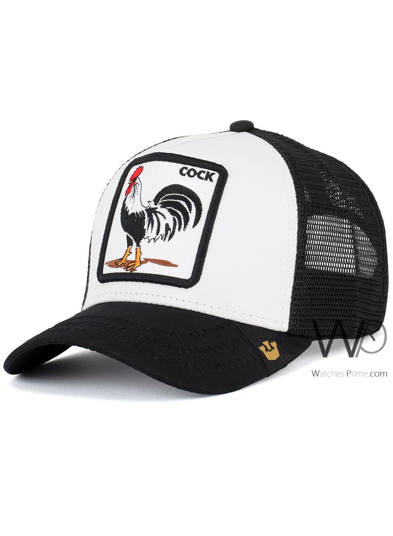 Goorin Bros Goorin Bros Cock Trucker Mesh Cap White-Black Color Cotton Hat For Men  - Image 1