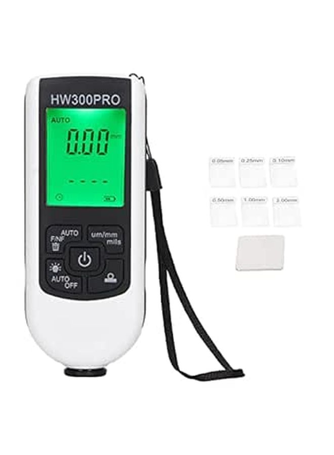 Digital Coating Thickness Gauge Portable Paint Meter With Auto Shutdown White - Image 1