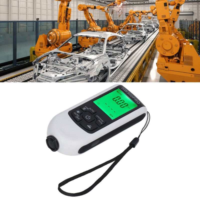 Digital Coating Thickness Gauge Portable Paint Meter With Auto Shutdown White - Image 3