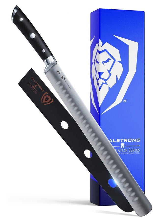 Dalstrong Slicing Carving Knife - 12" Granton Edge - Gladiator Series - German HC Steel - w/ Sheath - Image 1