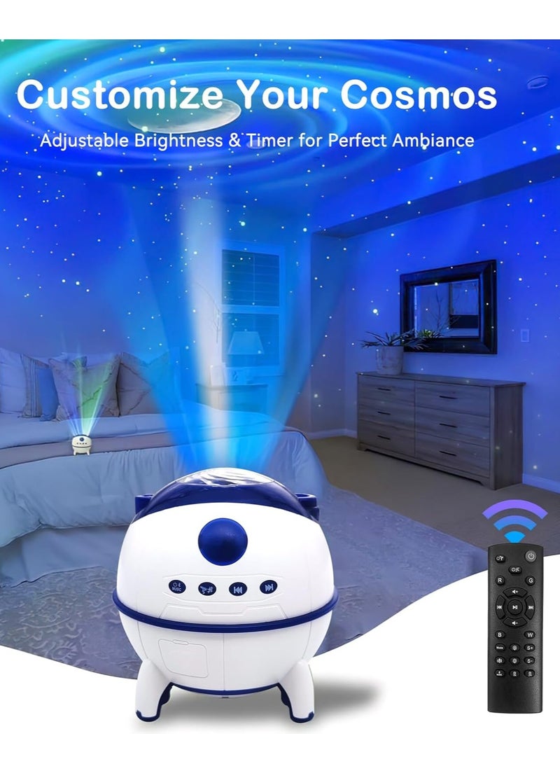 ELTRAZONE Galaxy Star Projector – Sound Activated Bluetooth Night Light with Timer for Bedrooms, Cars, and Party Decor - Image 4