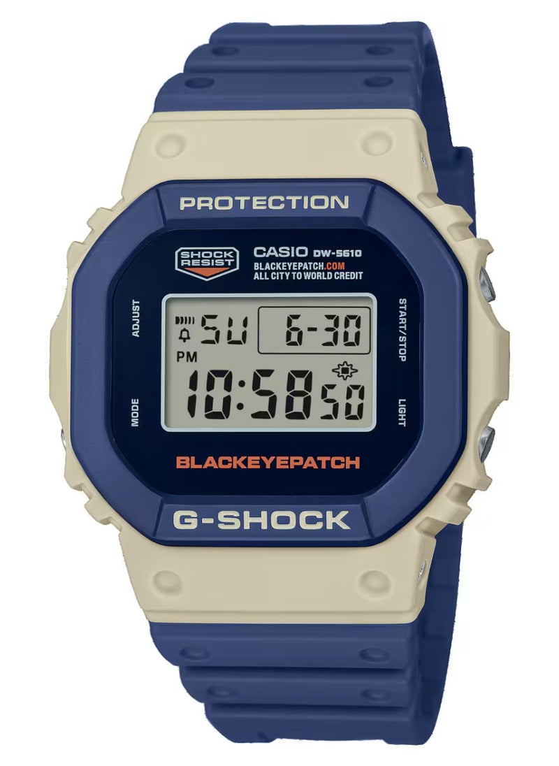 G-SHOCK G-SHOCK BlackEyePatch Collaboration Men's Digital Watch - DW-5610BEP-2DR  - Image 1