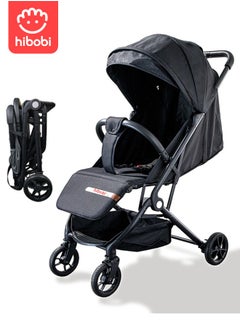 hibobi Hibobi Lightweight Travel Strollers,Compact Stroller for Airplane, Easy One-Hand Folding Baby Strollers,Adjustable Multi-Position Newborn Stroller,Umbrella Stroller with 5-Point Safety Harness  - Image 1