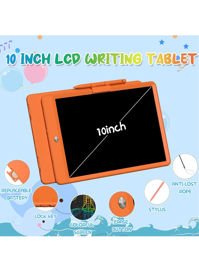 MONOGUE Kids Drawing Board Colorful  10 Inch LCD Writing Erasable and Reusable Pad  - Image 2