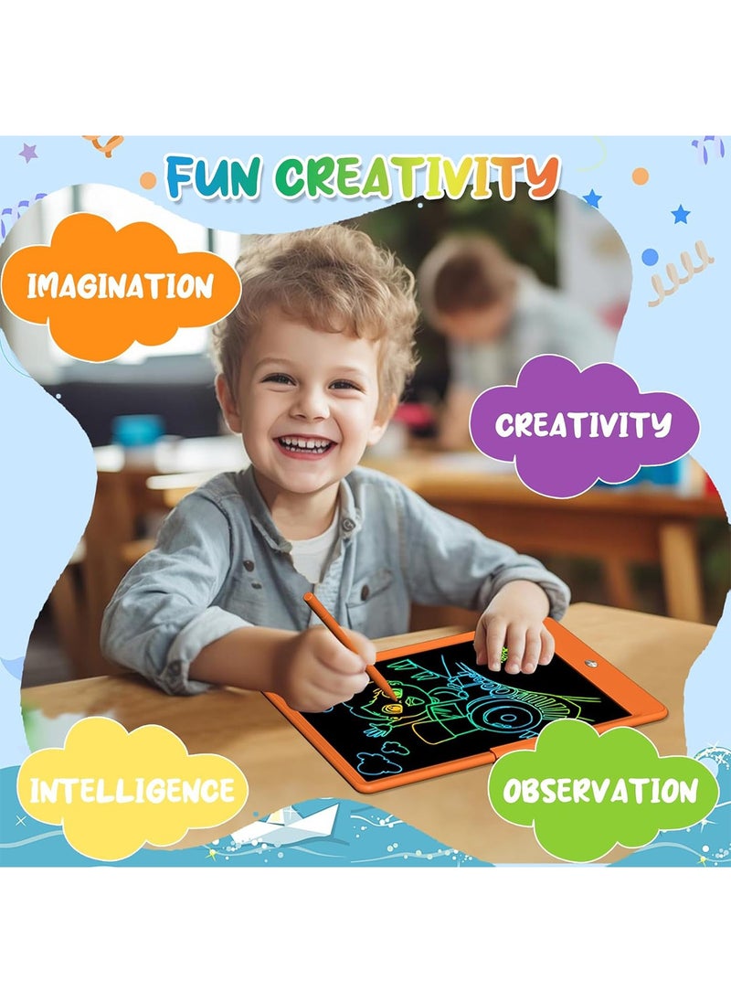 MONOGUE Kids Drawing Board Colorful  10 Inch LCD Writing Erasable and Reusable Pad  - Image 4