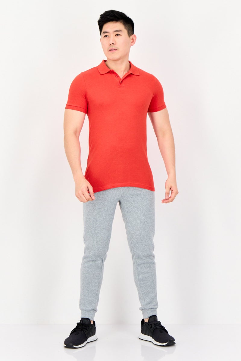 PUMA Men Slim Fit Embroidered Logo Short Sleeves Outdoor Polo Shirt, Red - Image 2