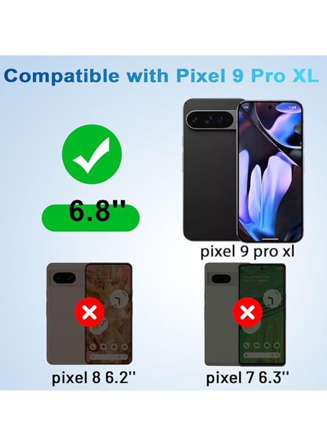 General [2+2 Pack] Pixel 9 Pro XL Privacy Screen Protector, 2 Pack Privacy Tempered Film with 2 Pack Camera Lens Tempered Glass, High Clarity, Bubble Free, Anti-Spy Protection for Google Pixel 9 Pro XL 5G Screen Protector  - Image 4