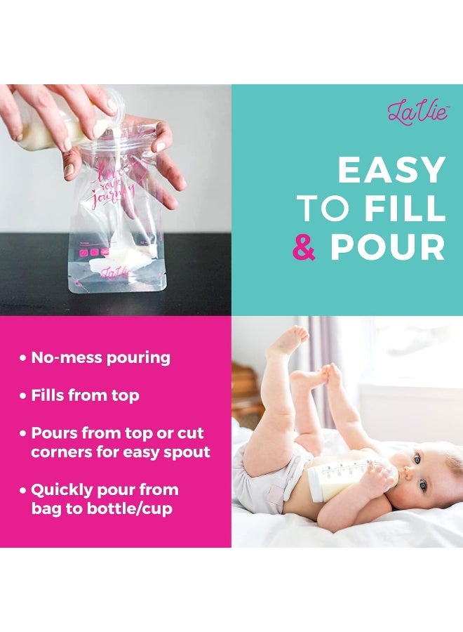 Lavie Breastmilk Storage Bags, 50 Count, 7 Ounce, Pre-Sterilized Breast Milk Containers - Image 3