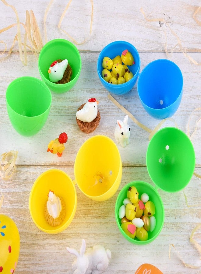 TUPARKA 40Pcs Animals Miniature Figurines, Easter Rabbit, Chicken, Egg, Chicken Nest Ornaments for Fairy Garden, Cake, Cupcake Toppers, Easter Party Decoration - Image 4