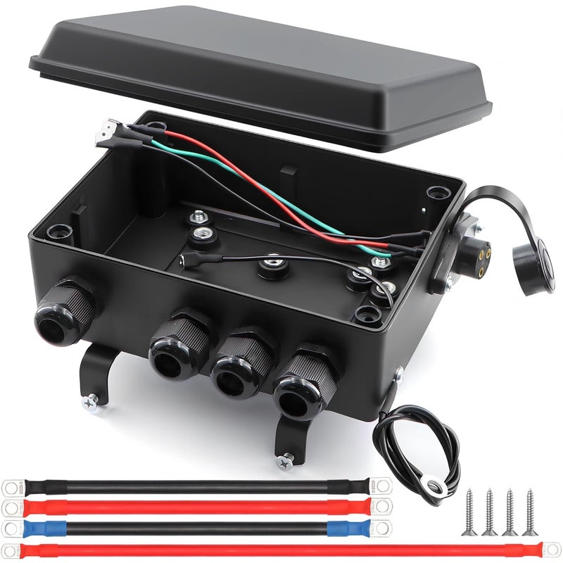 Torkettle Winch Solenoid Relay Control Contactor Box for 8000-17000lbs Electric ATV UTV Winch 12V - Image 1
