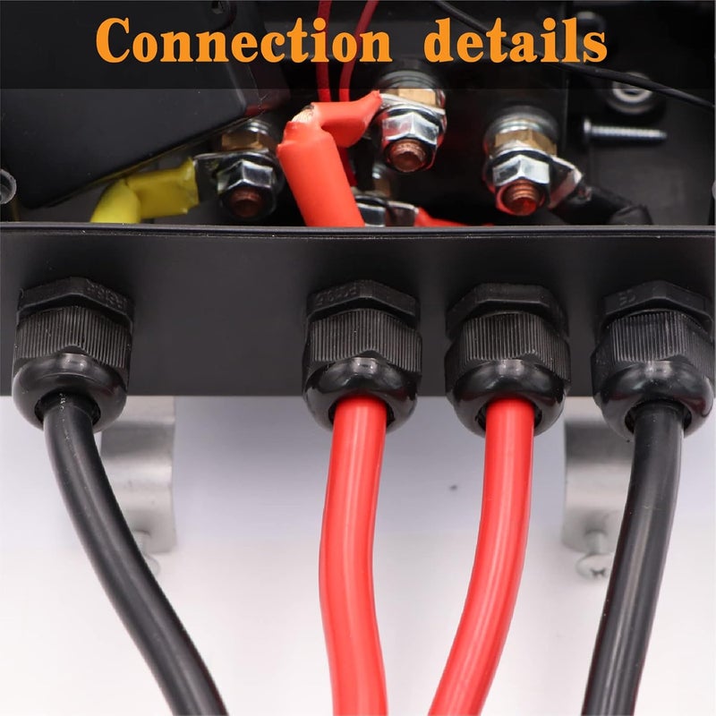 Torkettle Winch Solenoid Relay Control Contactor Box for 8000-17000lbs Electric ATV UTV Winch 12V - Image 5