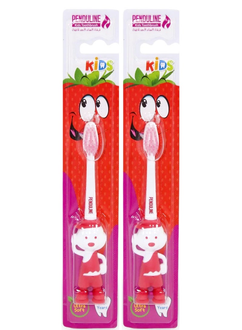 Penduline Kids Toothbrush Multi-Colors Packing May Vary