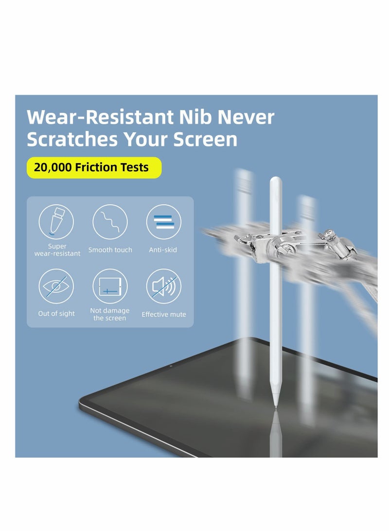 SYOSI Replacement Tips for Apple Pencil 1st/2nd Generation, Upgraded Longer Fine Point High Sensitive Pen Like iPencil Nib, No Wear Out Noiseless Precise Control Stylus Tip for iPad Pro Pencil - Image 4