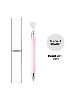 Generic Rotary Nail Art Pen Rhinestone Picker Pink White Gradient 