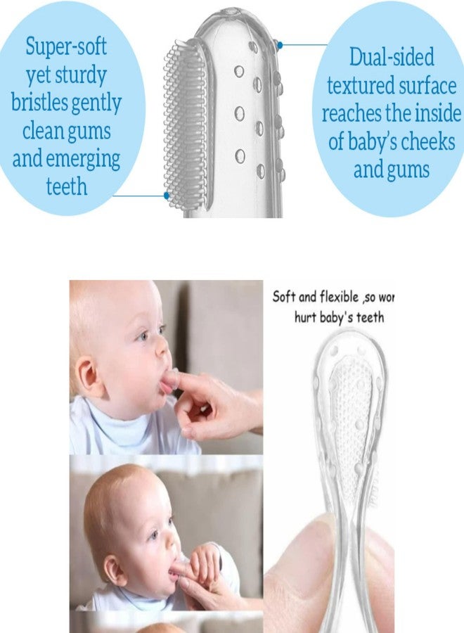 APAV Silicone Baby Finger Toothbrush, BPA/BPS Free, Great for Massaging & Cleaning Gums and Tounge designed for Kids & New born Baby, (Blue) - Image 5